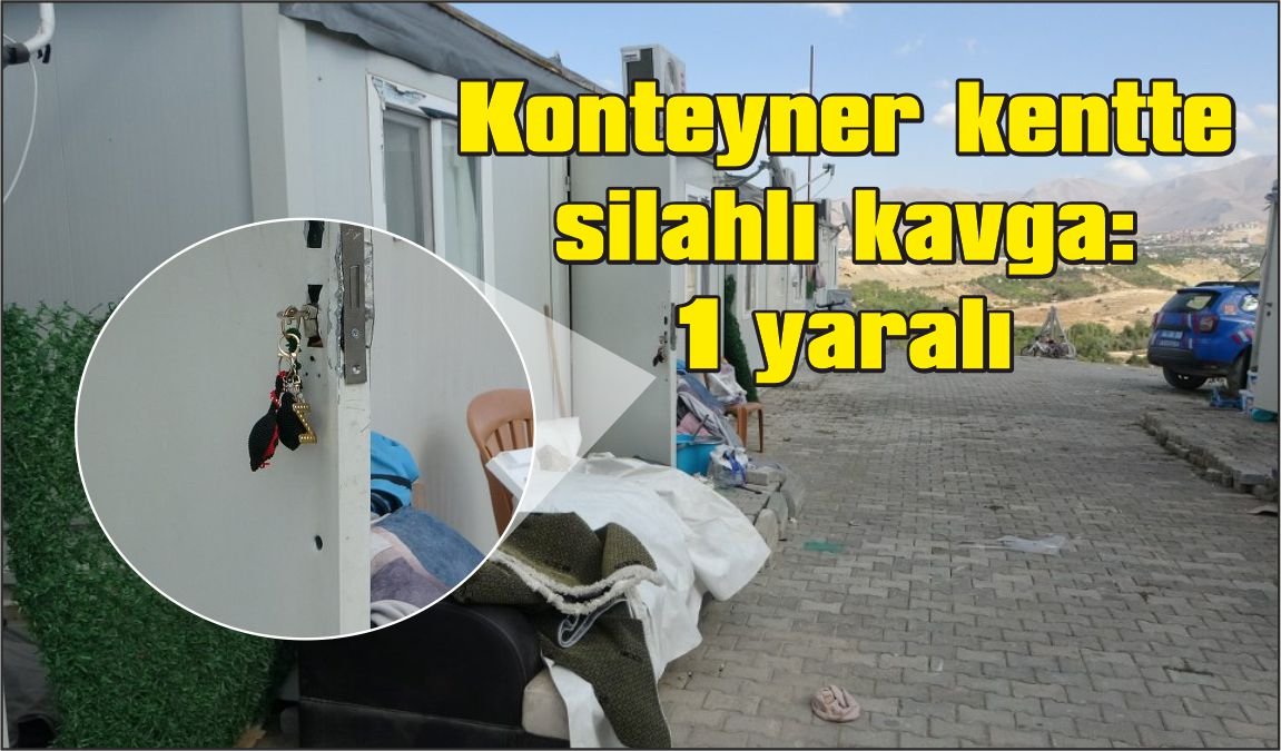 Konteyner kentte silahlı kavga: 1 yaralı