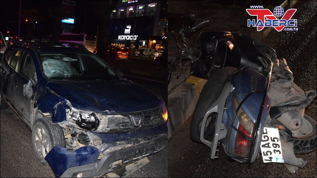 Otomobil ile motosiklet çarpıştı 1'i ağır 2 kişi yaralandı