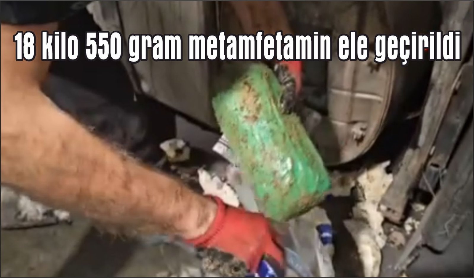 Tırda 18 kilo 550 gram metamfetamin ele geçirildi