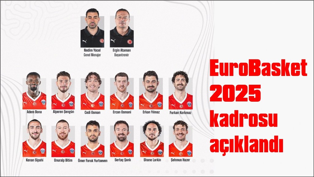  A Milli Basketbol Erkek Takımı’nın EuroBasket 2025 kadrosu açıklandı