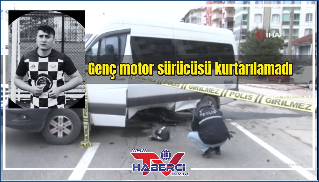 Genç motosikletlinin öldüğü kaza güvenlik kamerasına yansıdı