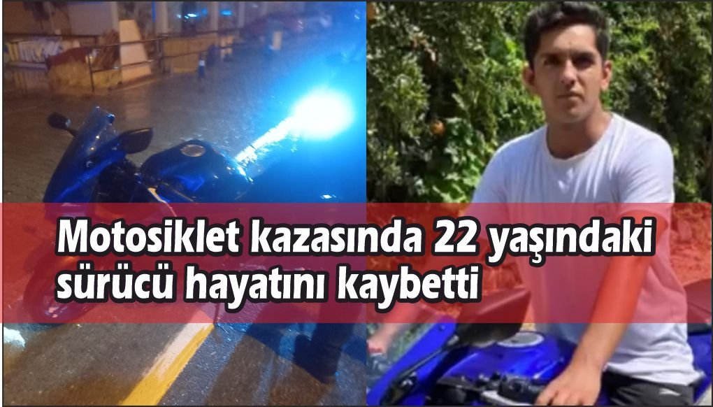 Alanya'da kontrolden çıkan motosiklet devrildi: 1 ölü