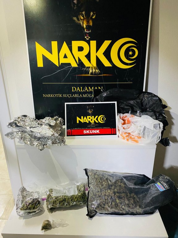 Muğla’da 1 kilo 34 gram skunk ele geçirildi, 2 şüpheli tutuklandı
