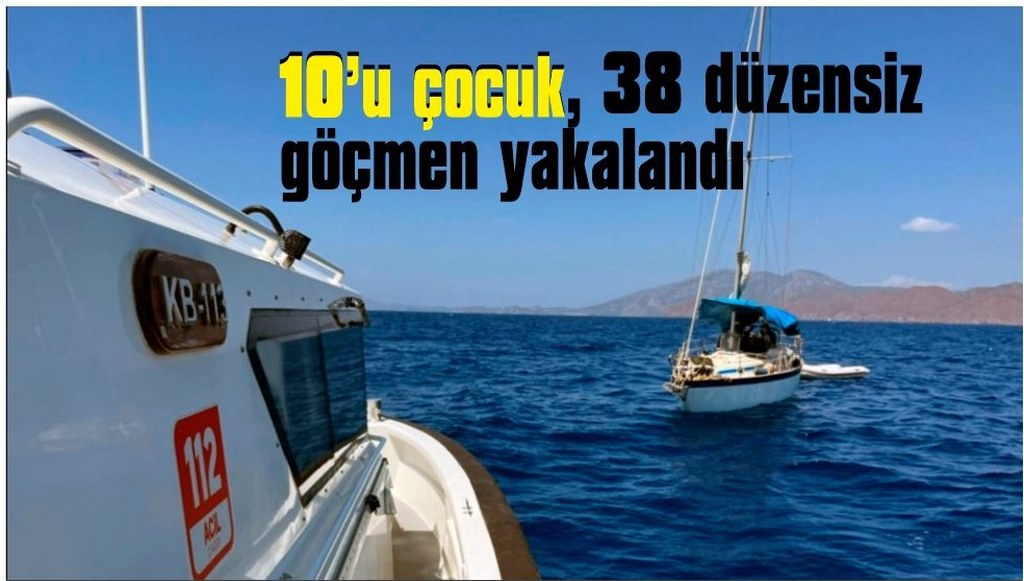 Yelkenli tekne ile insan kaçakçılığı yapan 2 kişi yakalandı