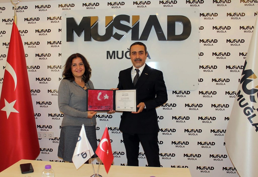 MSKÜ, İİBF Dekanı Görgülü’den MÜSİAD Muğla Şubesine iade ziyareti