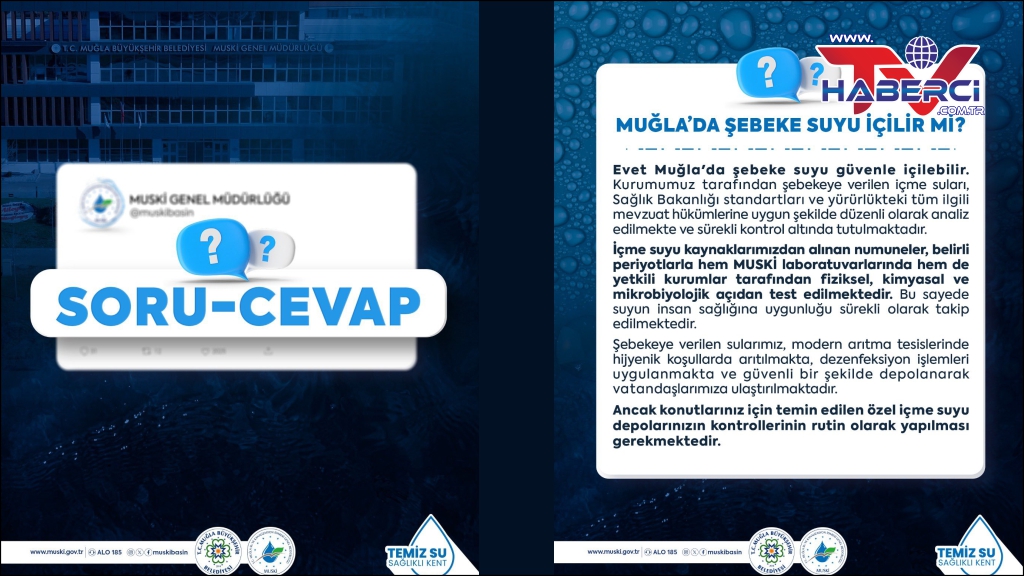 Muğla'da su musluktan içilir mi?