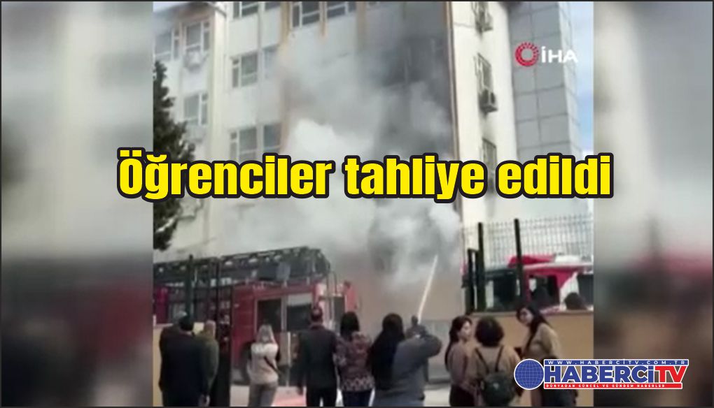 İlkokulda yangın çıktı, öğrenciler tahliye edildi
