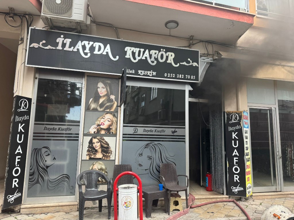 Kuafördeki yangın hızlı müdahale ile söndürüldü