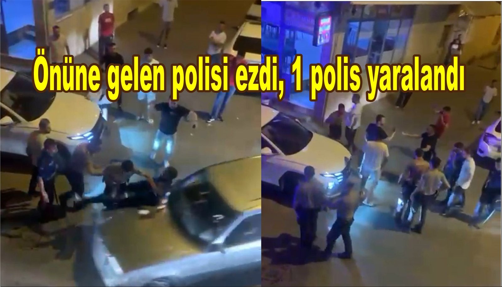  Polisin yakaladığı şüpheliyi korumak için polisleri böyle ezdi