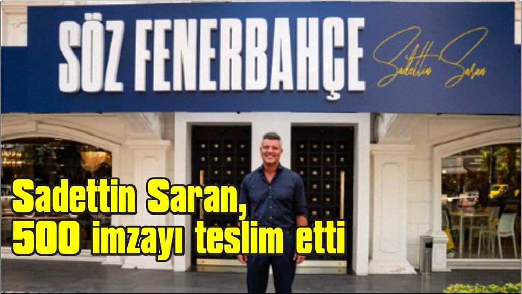 Fenerbahçe başkan adaylığı için 500 imzayı teslim etti