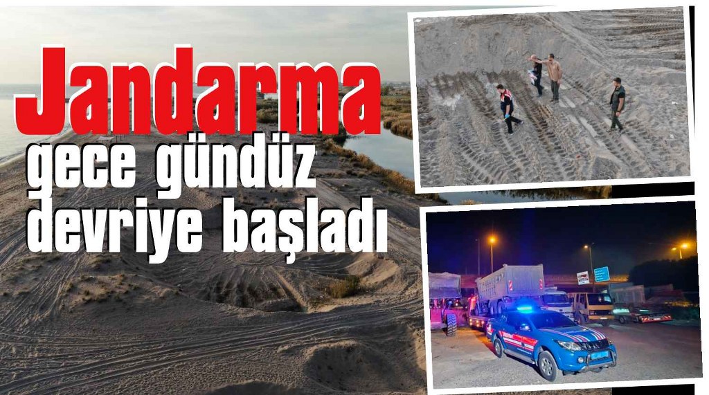 Sahilleri talan ettiler, kum ocağına dönen sahiller dronla görüntülendi