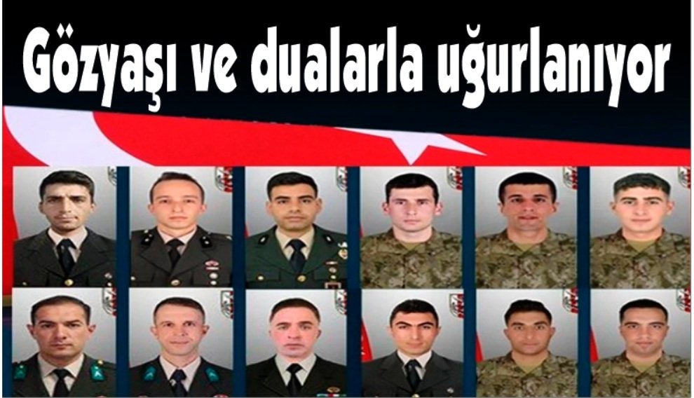 Türkiye şehitlerini uğurluyor