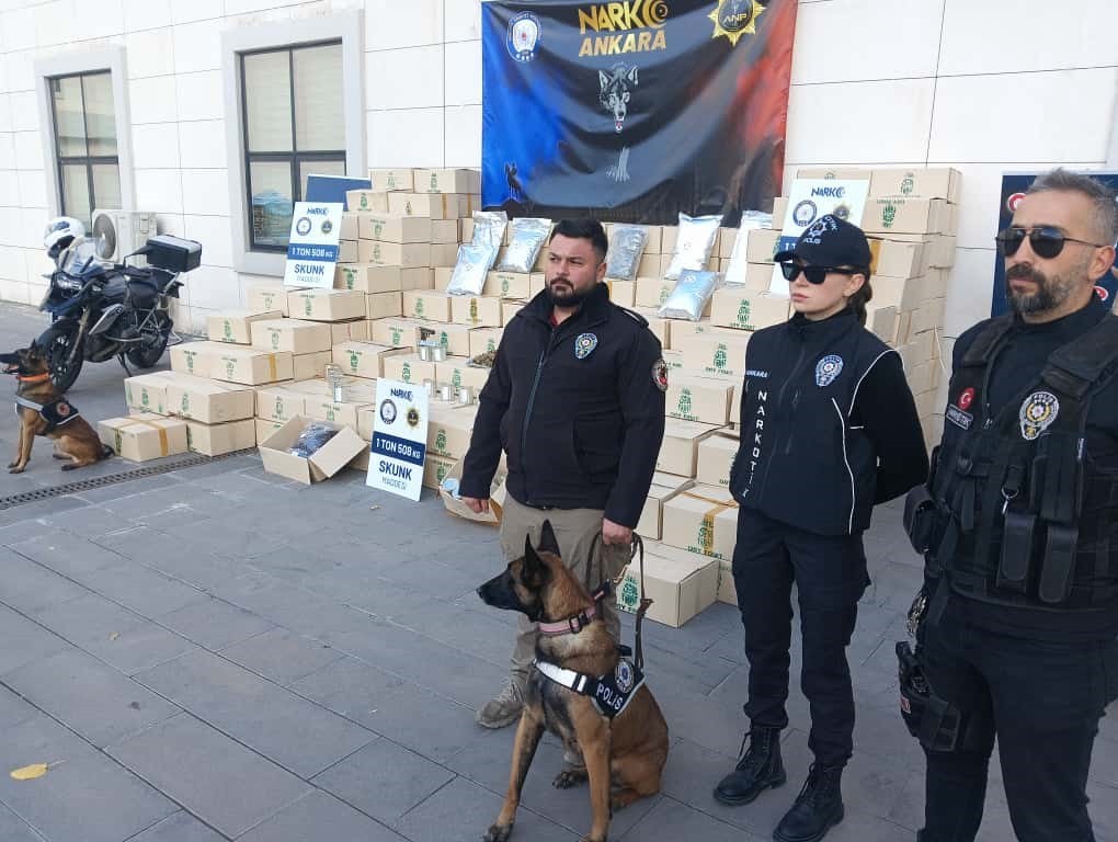 Polisten 1 buçuk tonluk skunk vurgunu