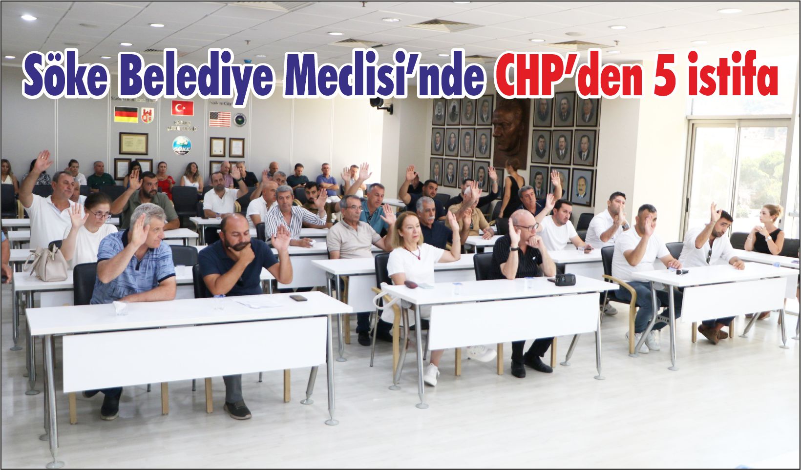 Söke Belediye Meclisi’nde CHP’den 5 istifa