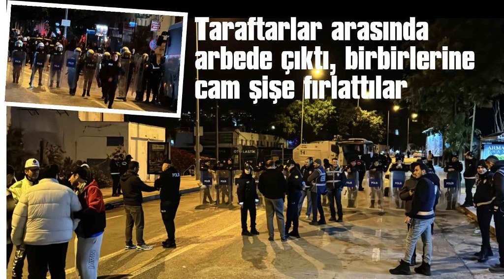 Maç sonu çıkan gerginlik yatıştırıldı