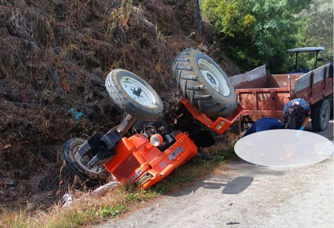 Traktör kazasında 1 kişi hayatını kaybetti