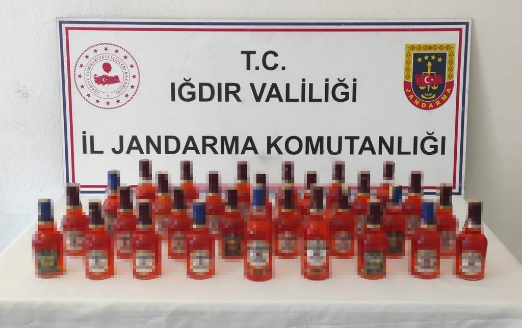 40 litre kaçak viski ele geçirildi