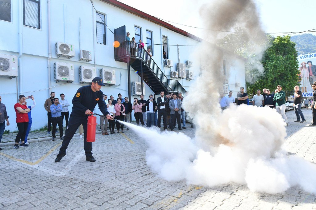 Yangın tatbikatı düzenlendi