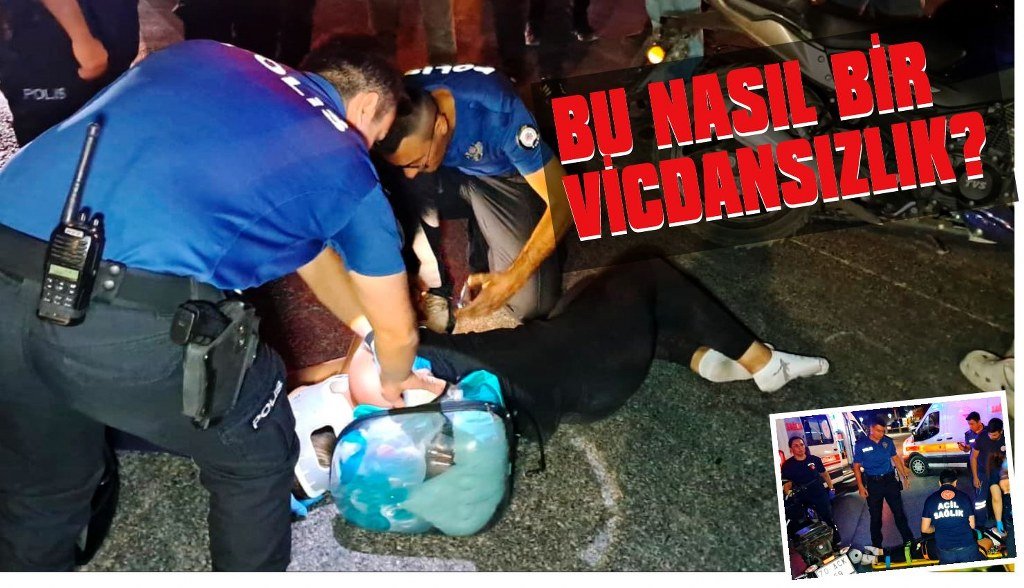 Kazada yaralanan genç kızı acılar içinde bırakıp kaçtı