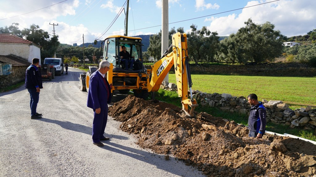 Yatağan Bencik Mahallesi’ndeki içme suyu hattı yenileniyor