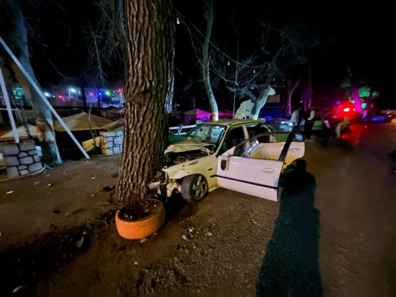 Virajı alamayan otomobil ağaca çarptı: 1 ölü, 3 yaralı