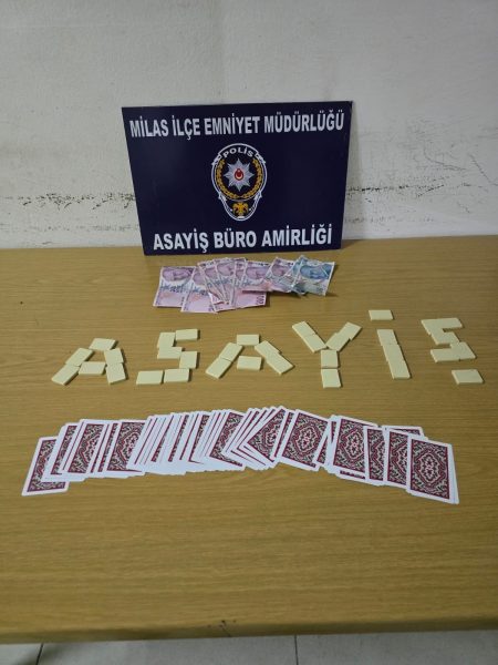 Milas’ta kumar baskını: 51 bin 859 TL para cezası kesildi