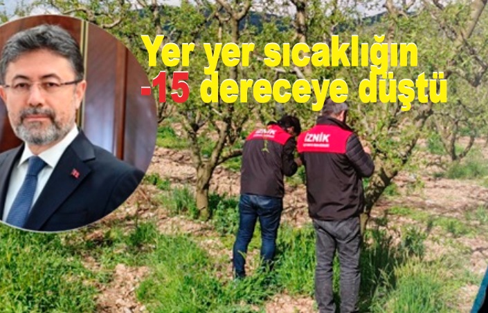 Bakan Yumaklı: “Tarihimizin en büyük zirai don olaylarından birini yaşadık”