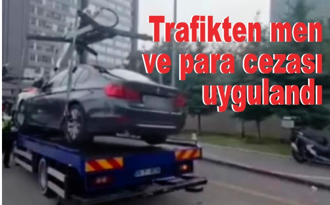 Düğün konvoyunda ambulansa yol vermeyen sürücülere 49 bin 810 lira ceza