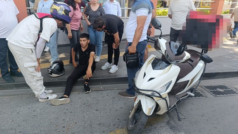 Kaza yapan kurye için arkadaşları seferber oldu