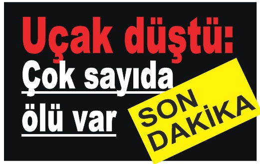 Uçak yerleşim bölgesine düştü: Çok sayıda ölü var