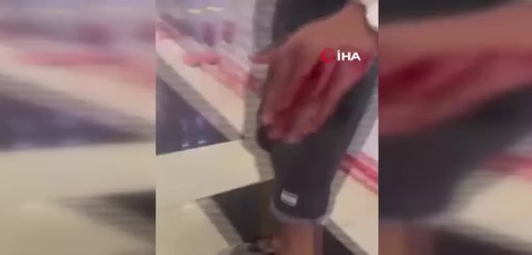 AVM’de dehşet anları: “Çıkartırsam gırtlağına saplarım