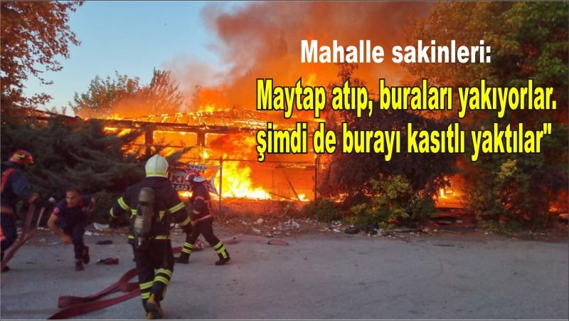 Sakarya’da kafede korkutan yangın