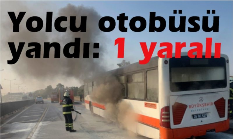 Yanan otobüsün boş olması faciayı önledi