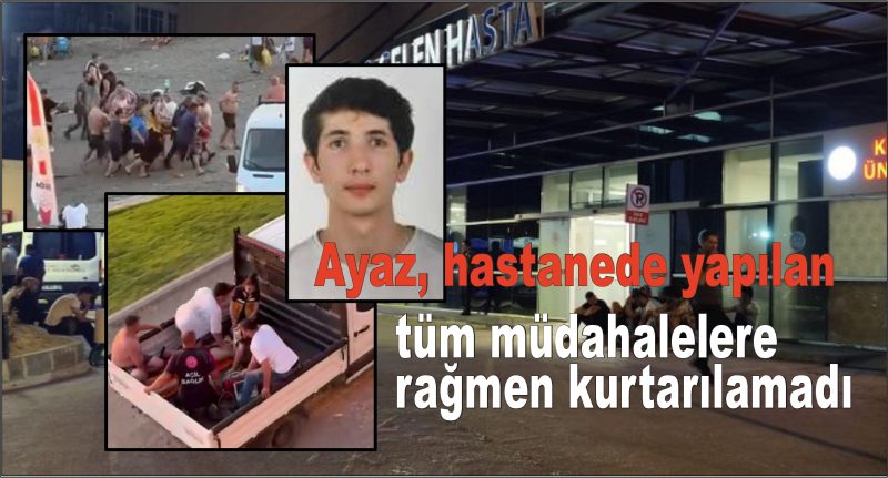 Denizde boğulma tehlikesi geçiren genç hastanede hayatını kaybetti