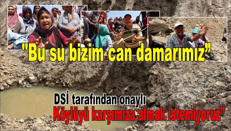 DSİ doğal kaynak suyunu baraja aktarmak isteyince ortalık karıştı