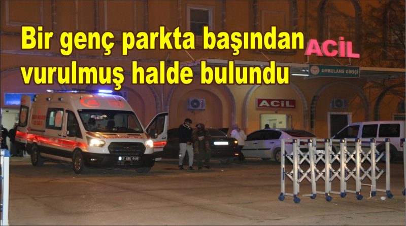 Bir genç parkta başından vurulmuş halde bulundu