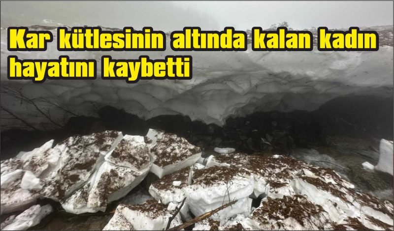Kar kütlesi altında kalan kadının cansız bedenine ulaşıldı