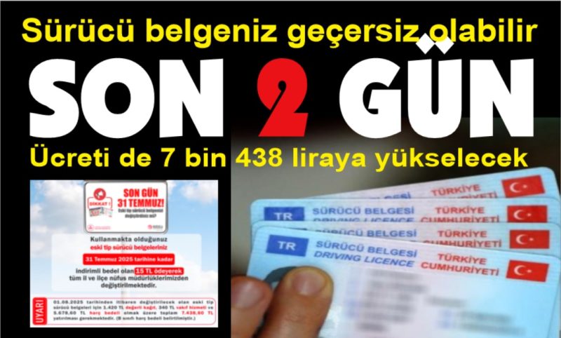2 milyon 482 bin 461 kişinin sürücü belgesi geçersiz olabilir