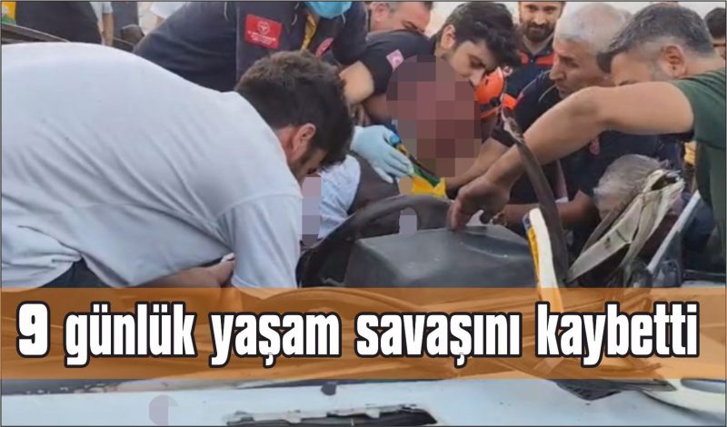 Kazada ağır yaralanan sürücü hayatını kaybetti