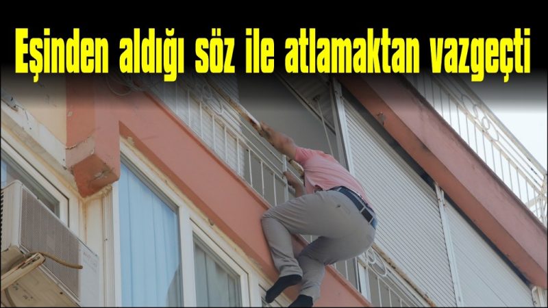 Balkonun demir korkuluklarında boşanma pazarlığı