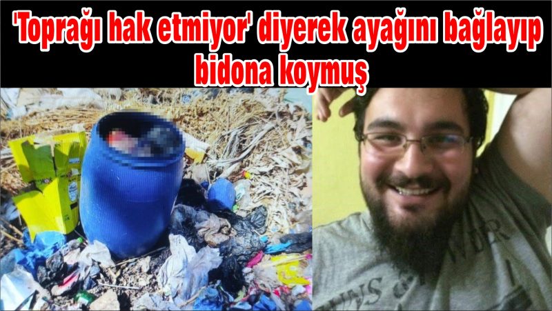 Cesedi bidona koyup doğum günü partisi yapmış