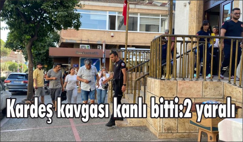 Kardeş kavgası kanlı bitti: 2 yaralı