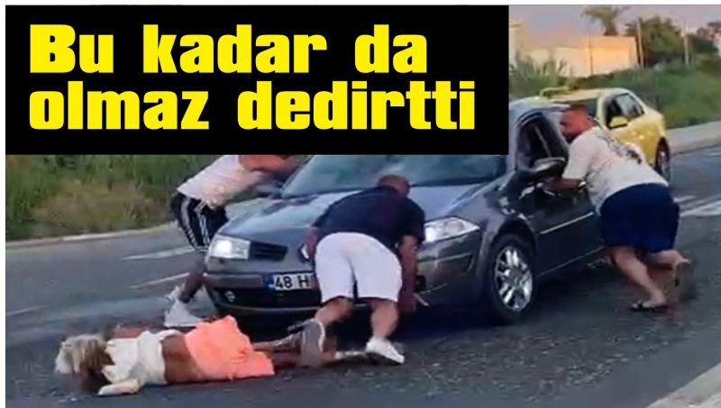 Çarptığı yayanın üzerinden geçerek kaçmaya çalıştı