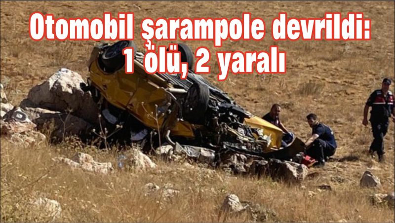 Otomobil şarampole devrildi: 1 ölü, 2 yaralı
