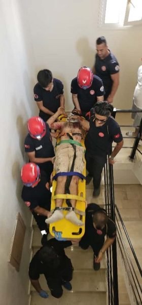  Damdan havalandırma boşluğuna düştü