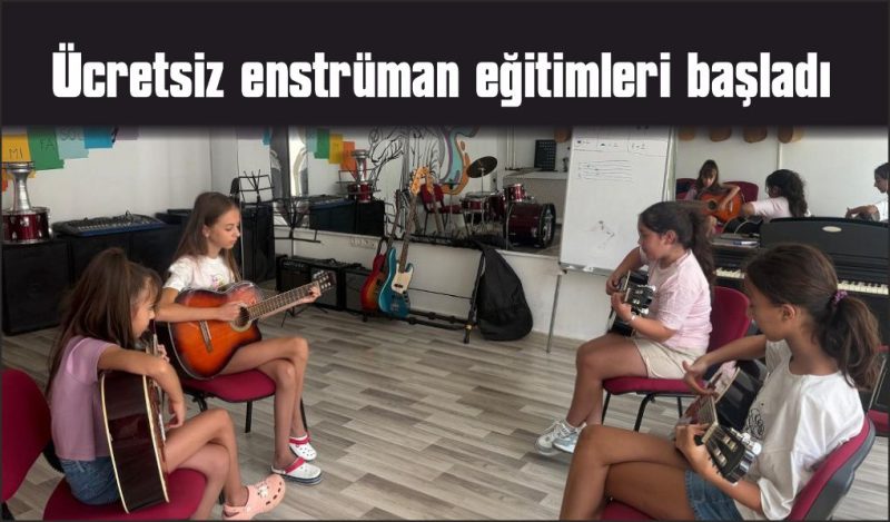 Muğla Uluslararası Gençlik Merkezi’nde çocuklara yönelik ücretsiz enstrüman eğitimleri başladı