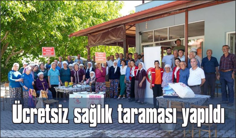 Menteşe Belediyesi’nden ücretsiz sağlık taraması