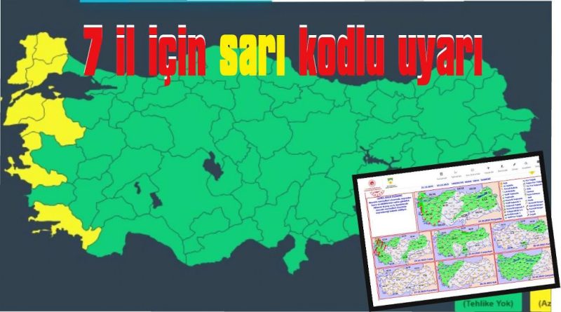 Marmara ve Ege’de kuvvetli yağış uyarısı