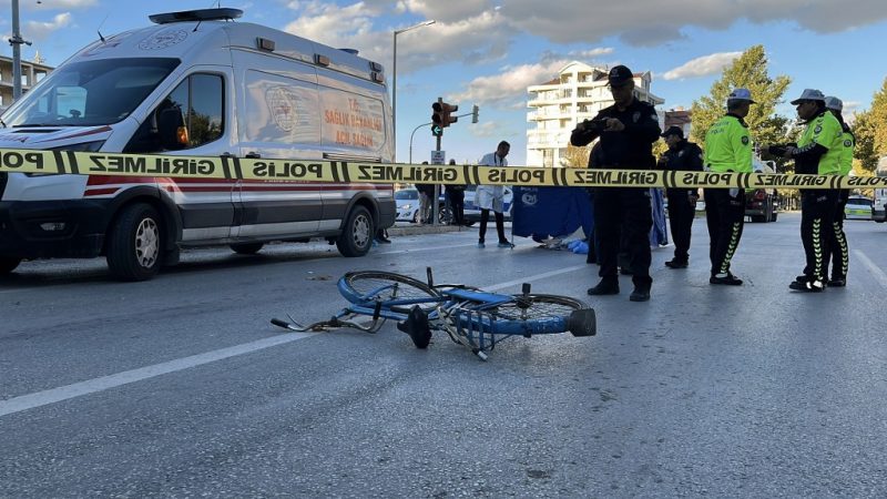 Tanker bisikletliye çarptı: 1 ölü