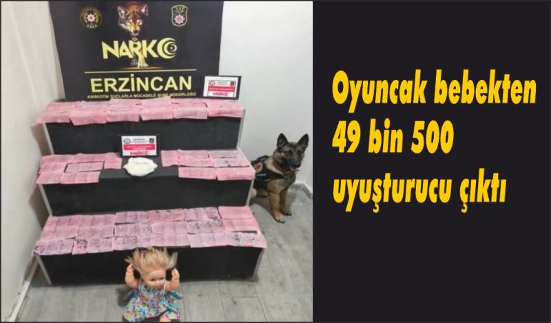 Oyuncak bebekten uyuşturucu çıktı